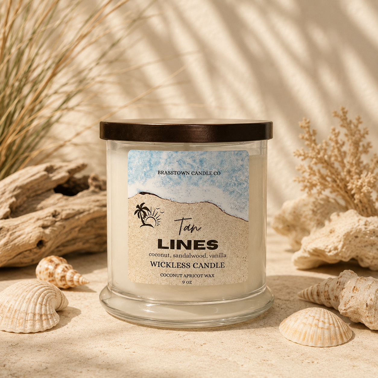 Tan Lines Wickless Candle