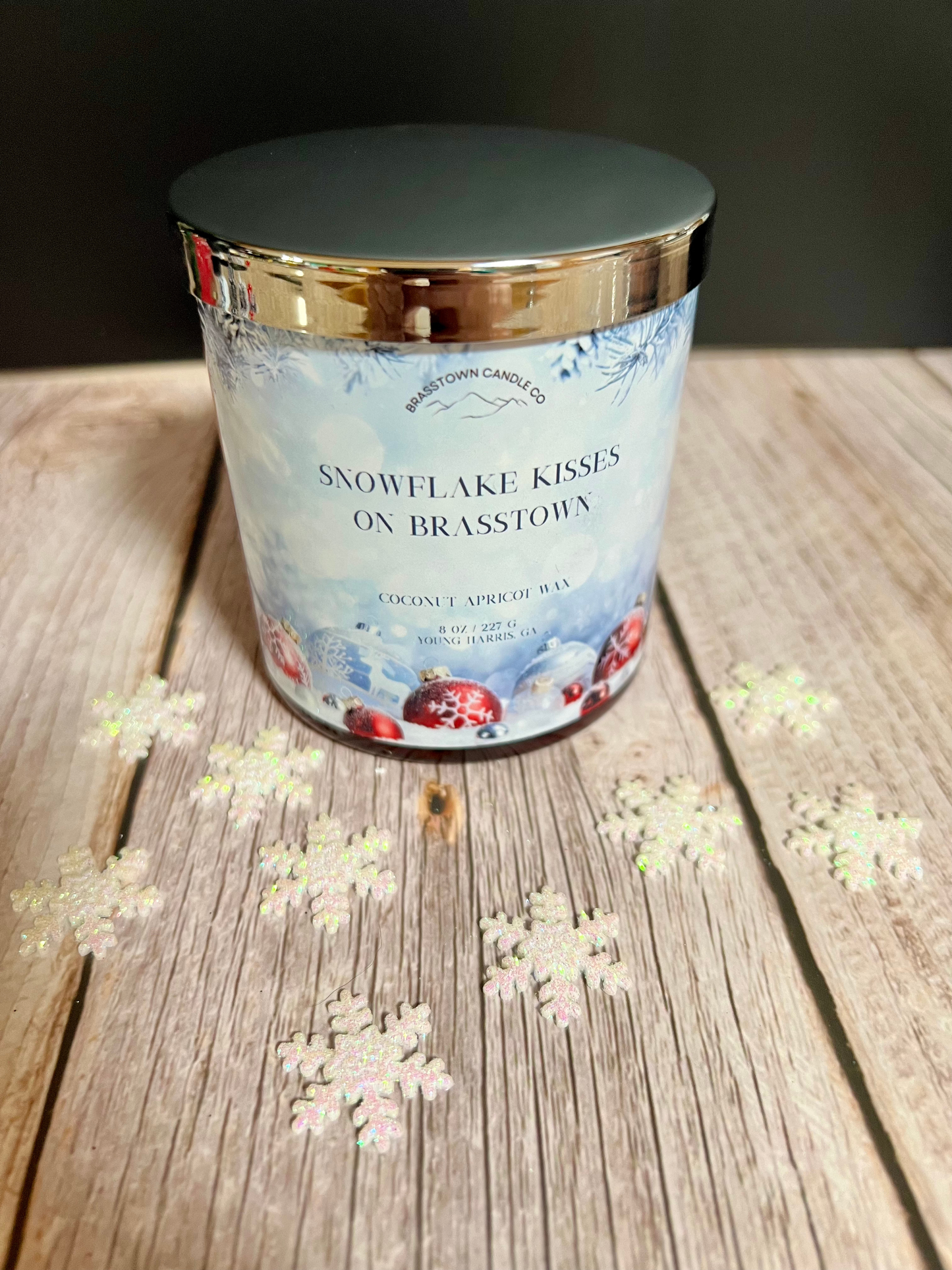 Snowflake Kisses on Brasstown Scented Candle
