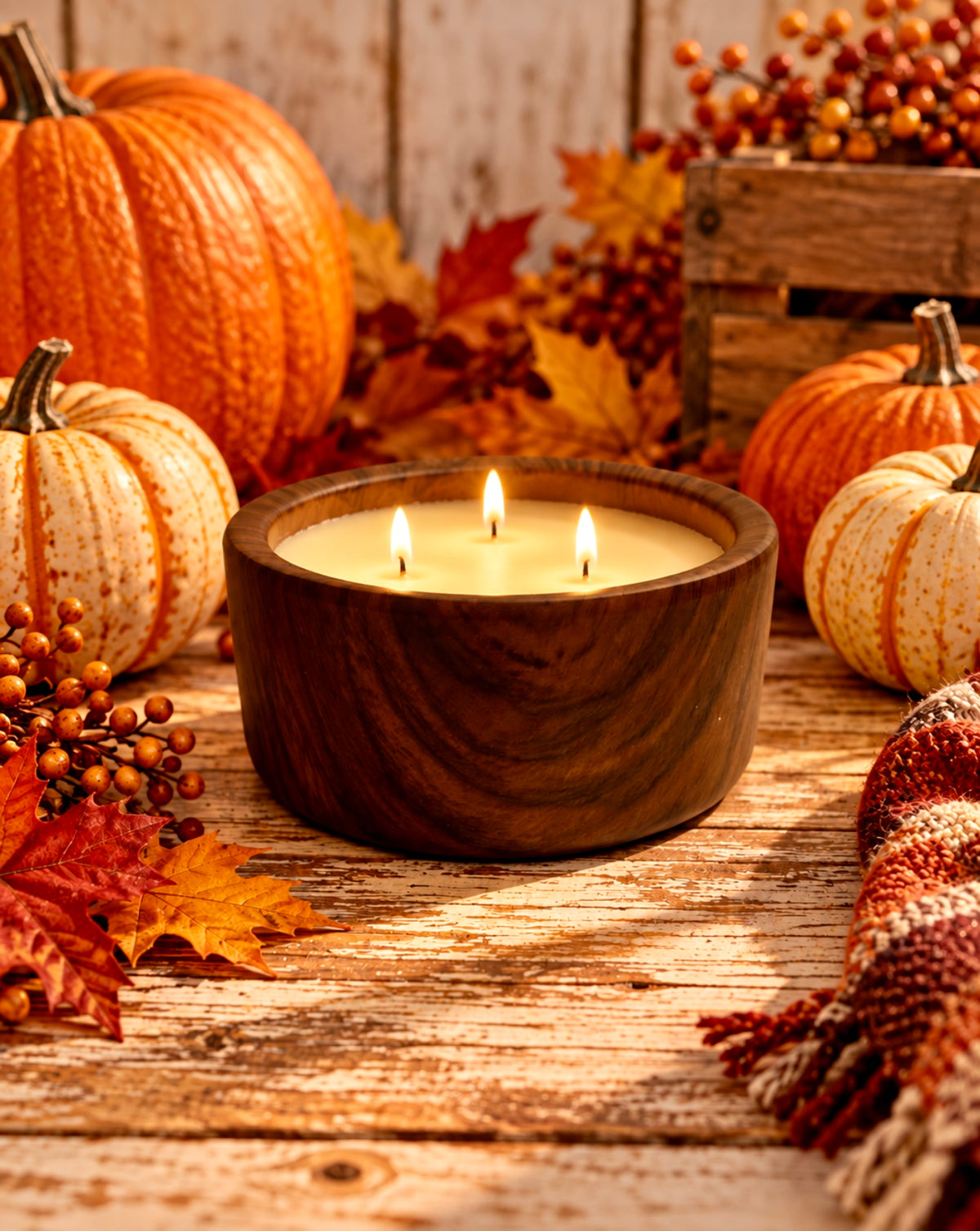 Sweet as Pumpkin Pie 3 Wick Scented Candle