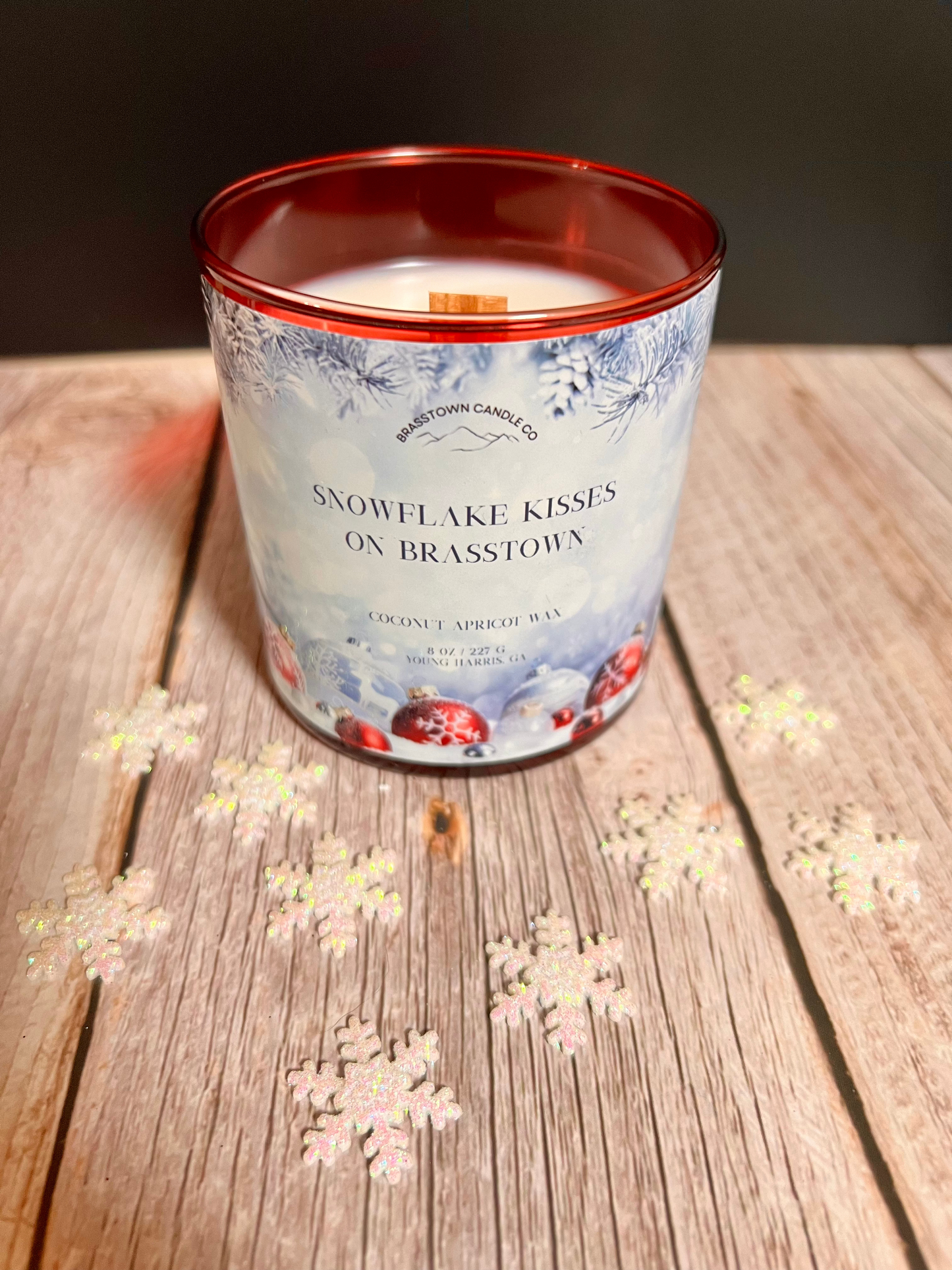 Snowflake Kisses on Brasstown Scented Candle